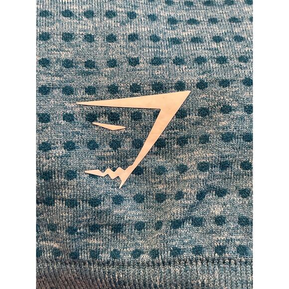 Gymshark Vital Seamless 2.0 Leggings Womens XS Marle Blue Logo Shaping Athletic - Picture 4 of 4